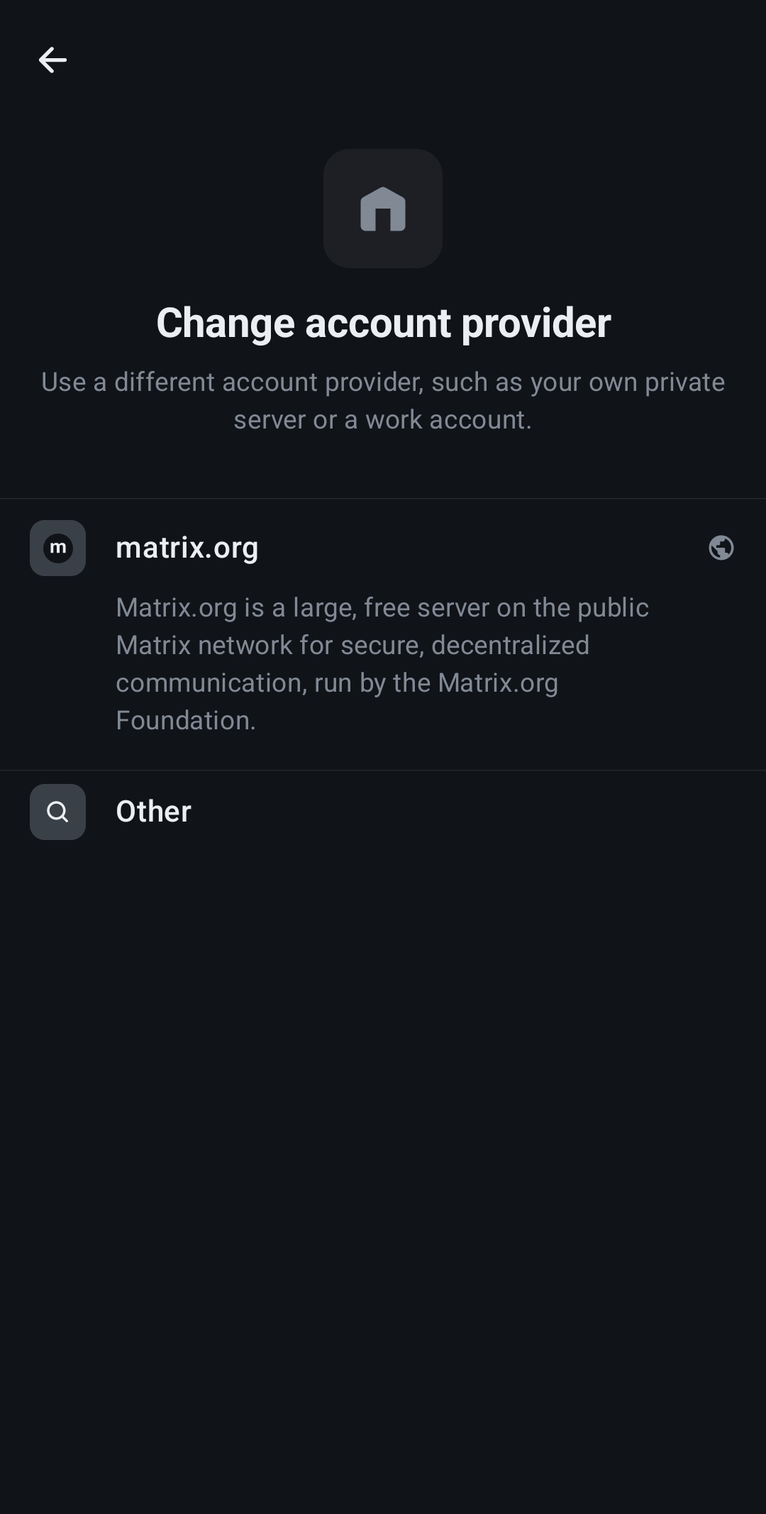 تصویر Change provider